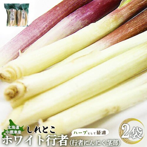 【ハーブとして最適】行者にんにくホワイト行者×2袋(茎部)【20021】 2182755 - 北海道中標津町