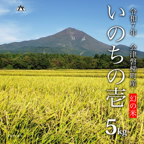 【令和7年産・新米】幻の米 いのちの壱 特別栽培米　5kg【減農薬・減化学肥料】 2184460 - 福島県磐梯町