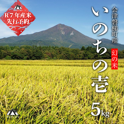 【予約】【令和7年産・新米】幻の米 いのちの壱 特別栽培米 5kg【減農薬・減化学肥料】 2184460 - 福島県磐梯町
