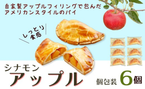 シナモンアップル ／パイ スイーツ 焼き菓子 りんご アメリカンパイ アップルフィリング デザート 手作り おやつ 食感 香り 甘酸っぱい ギフト 贈り物 6個セット 紀ノ國屋 きのくにや お取り寄せ No.246 2185589 - 東京都三鷹市