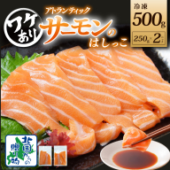 【年内発送】アトランティックサーモン はしっこ 約500g 小分け 250g×2P【訳あり 期間限定】 099H3604y