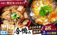 【全3回定期便】【冷凍】合鴨親子丼の素・合鴨テリヤキ丼の素 各3 計6パックセット 滋賀県長浜市/株式会社 一湖房 [AQCB021] 合鴨 テリヤキ 丼の素 簡単 料理 キット ご飯のお供 グルメ お取り寄せ 特産品 和風 手作り 美味しい 家庭用 人気 レシピ 時短 便利 タレ 秘伝 高品質 人気 ギフト プレゼント 贈答