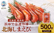 北海しまえび(標津産・浜ゆで急速凍結)　500g×1パック　　エビ 海老 冷凍 おいしい【1176411】
