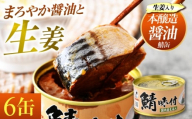 鯖味付缶詰【生姜入】　6缶｜着日指定可 サバ缶 鯖缶 さば缶 鯖 サバ さば 缶詰 サバ缶詰 鯖缶詰 缶 詰合せ 詰め合せ セット 非常食 防災 備蓄 常温 常備食 保存食 [BFAB019]