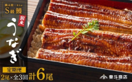 [定期便全3回]横山桂一さんのS級鰻 大2尾 ×3回配送 計6尾