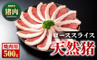天然猪ローススライス 焼き肉用 500g AI-9 猪肉 いのしし肉 イノシシ肉 ジビエ ロース ロース肉 スライス 焼き肉用 焼き肉 焼肉 500g 贈り物 贈答品