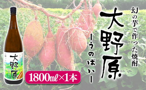 【限定焼酎】完熟つらさげ芋焼酎 大野原(1.8L×1本) 2188669 - 鹿児島県垂水市