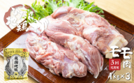 [8月から寄附額改定]定期便 お楽しみ 鶏肉 地鶏 定期便3回 飛騨地鶏 モモ肉 3回定期便 1kg×3回 国産 国産地鶏