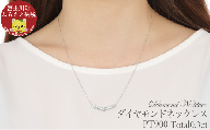 プラチナ ダイヤ ラインネックレス 0.3CT　N376DI-P