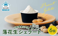 金山町産落花生ジェラート 6個入 ジェラート ビーナッツ デザート スイーツ 菓子 食品 F4B-0619