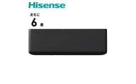 Hisense【エアコン標準取付工事込み】 ルームエアコン Sシリーズ Wi-Fi対応 ブラックモデル【6畳用】HA-S22H-B 【 エアコン Wi-Fiモデル 暖房 冷房 生活家電 人気 おすすめ 送料無料】