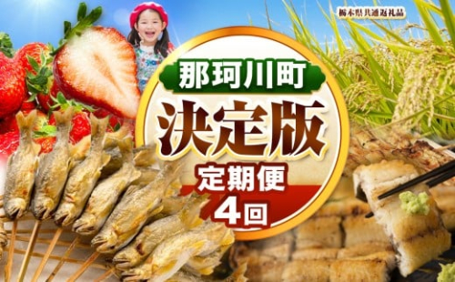 【定期便】那珂川町の魅力満載定期便4回 先行予約 定期便 | 那珂川町産とちあいか 早月あゆ 林屋の特選うなぎパック 栃木県産コシヒカリ10kg ふるさと納税 美味しい 数量限定 送料無料 栃木県 那珂川町 2193161 - 栃木県那珂川町