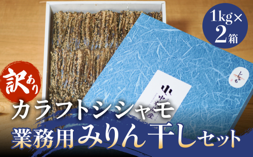 【訳あり】安心安全！お手軽調理！ カラフトししゃも 業務用みりん干しセット 【氷見みりん干し専門店】味醂干し 干物 おかず 魚 富山県 氷見市 2193681 - 富山県氷見市