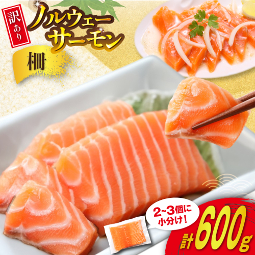 訳あり ノルウェー産 アトランティック サーモン 600g 柵 おさしみ用 無添加 個包装 [足利本店 宮城県 気仙沼市 20565614] 鮭 さけ サケ サーモン 生食用 おつまみ おかず 冷凍 鮮魚 小分け アトランティックサーモン アトランサーモン 真空包装 2197434 - 宮城県気仙沼市