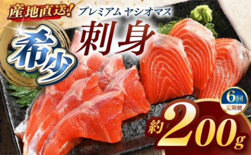 【定期便6回】産地直送栃木県のブランド魚「プレミアムヤシオマス」の刺身 200g [ 冷凍便 ] | 魚 ます 養殖 産地直送 栃木県 (毎月お届け） 2198670 - 栃木県矢板市
