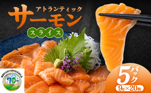 アトランティックサーモンスライス　20枚×5pc入り 2199346 - 福岡県篠栗町
