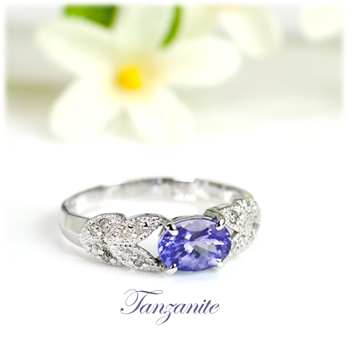 タンザナイト リング 0.7ct K10WG/K10YG (13387) 指輪 リング タンザナイト K10 ホワイトゴールド イエローゴールド ジュエリー アクセサリー ダイヤモンド 山梨県 甲斐市 BR-86 2199743 - 山梨県甲斐市