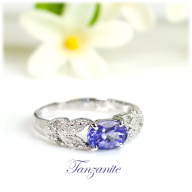 タンザナイト リング 0.7ct K10WG/K10YG (13387) 指輪 リング タンザナイト K10 ホワイトゴールド イエローゴールド ジュエリー アクセサリー ダイヤモンド 山梨県 甲斐市 BR-86