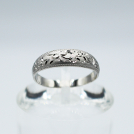 純プラチナ 唐草リング Pt999 (17184) 指輪 リング 唐草リング プラチナ 純プラチナ Pt999 ジュエリー アクセサリー 山梨県 甲斐市 BR-92