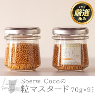 【0214214a】Soerw Cocoの粒マスタード(70g×9セット) 調味料 からし 料理 【Food＆SpiceSoerwCoco】