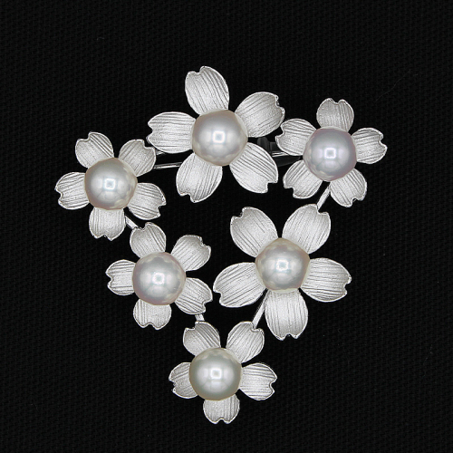 アコヤ真珠 パール ブローチ 7mm 6個付 SV925 (25400) ブローチ 真珠 シルバー アコヤ真珠 パール ジュエリー アクセサリー ジュエリー アクセサリー ジュエリー アクセサリー 山梨県 甲斐市 BR-98 2201199 - 山梨県甲斐市