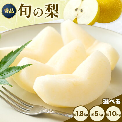 おまかせ梨 秀品 選べる内容量 約1.8kg 約5kg 約10kg 日本フルーツ《8月上旬-10月上旬頃出荷》熊本県 長洲町 なし 梨 果物 フルーツ デザート ギフト ご贈答 2201657 - 熊本県長洲町