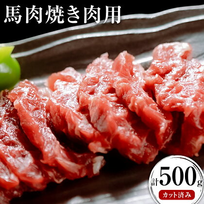 馬肉焼肉用 500g カット済 長洲町L（桜屋）《30日以内に出荷予定（土日祝除く）》熊本県 長洲町 送料無料 肉 馬肉 焼肉 2203022 - 熊本県長洲町
