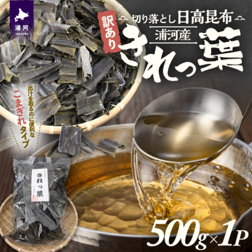 【訳あり】浦河産切り落とし日高昆布「きれっ葉」500g×1P[60-1488] 2203144 - 北海道浦河町