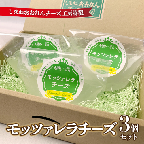 チーズ工房特製 モッツァレラチーズ３個セット 2204711 - 島根県邑南町