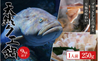 【冷蔵】天然 クエ 9kg 以下 クエ鍋セット 1人前(250g) 【2025年11月下旬から2026年2月下旬までに順次発送致します。】 / 高級 海鮮 お魚 魚  くえ鍋 クエ鍋 くえ くえ天然【tkw001-1】