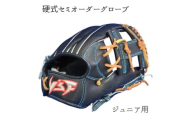 硬式セミオーダーグローブ（グラブ）（ジュニア用）【野球工房ｉプラス】：標準仕様（本体カラー：ブラック　紐カラー：タン）　左投げ用