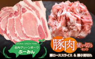 庄内グリーンポーク“ぶーみん"選べる豚肉使い切りセット [豚ローススライス&豚小間切れ] 肉バルYAKU禄