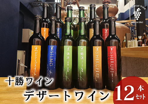 スイーツにおすすめなデザートワイン 500ml×5種12本 デザート ワイン スイーツ 食前酒 食後酒 2212115 - 北海道池田町