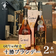 高級十勝ブランデー2本セット 計1.4L  ブランデー XO VSOP 高級 15年熟成  各1本700ml×2本 アルコール40% ジェンティール スプレンダー 60年の歴史