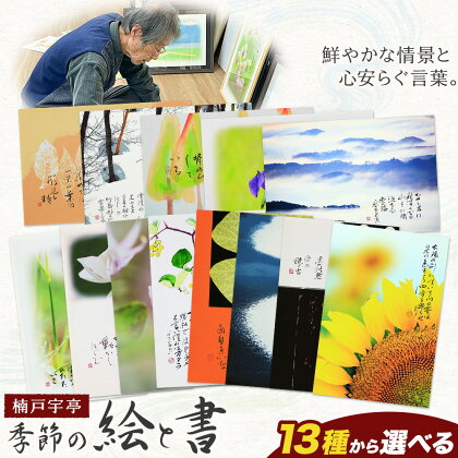絵 書 書道 アート 季節の絵と書 選べる 全13種類 楠戸宇亭《90日以内に出荷予定(土日祝除く)》岡山県 笠岡市 送料無料 美術 作品 日本画 絵 インテリア 2214603 - 岡山県笠岡市