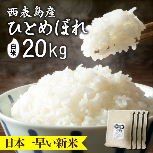 新米ひとめぼれ(白米)20kg 2214872 - 沖縄県竹富町