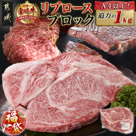 【福袋★2026】宮崎牛リブロースブロック(1kg)_AD-N405-F2026