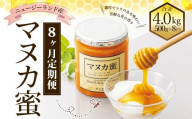【8ヶ月定期便】ニュージーランド産 マヌカ蜜 約500g×8ヶ月 ／ 計約4.0kg マヌカハニー マヌカ モノフローラル・マヌカハニー 蜂蜜 はちみつ ハチミツ 健康食品 定期便 杉養蜂園