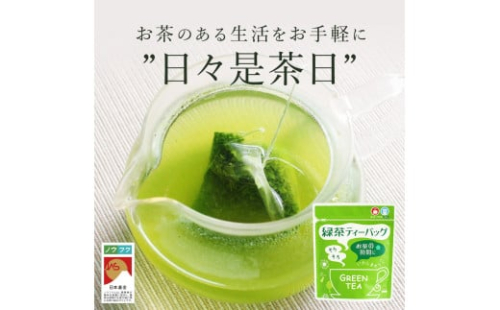 No.054-2 緑茶ティーバッグ（4g×10p）【ノウフクJAS認証茶】 2218339 - 鹿児島県錦江町