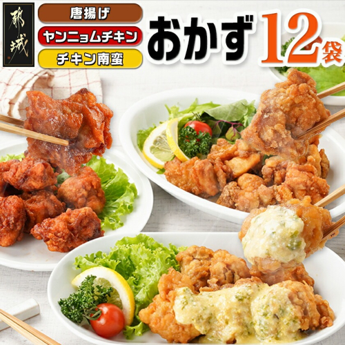≪唐揚げ・ヤンニョムチキン・チキン南蛮≫おかず12袋セット_18-F702 2218520 - 宮崎県都城市