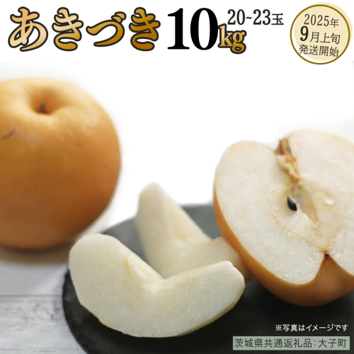 あきづき 約10kg (20～23個)【2025年9月上旬発送開始】(茨城県共通返礼品：大子町) 秋月 梨 なし 果物 くだもの フルーツ 2219511 - 茨城県牛久市