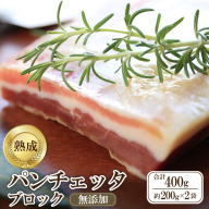 パンチェッタブロック（豚バラ肉の塩漬け）　約200g×2袋 ふるさと納税 豚肉 塩漬け ふるさと納税 ベーコン ふるさと納税 パンチェッタ 豚バラ 塩漬け スペイン料理