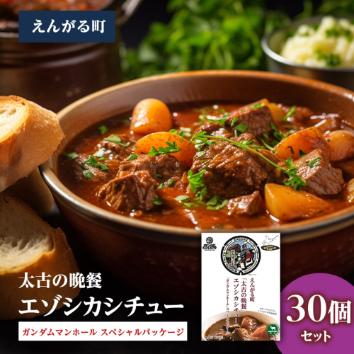 えんがる町「太古の晩餐」エゾシカシチュー 「ガンダムマンホール」スペシャルパッケージ 30個セット en01-00207 2222091 - 北海道遠軽町