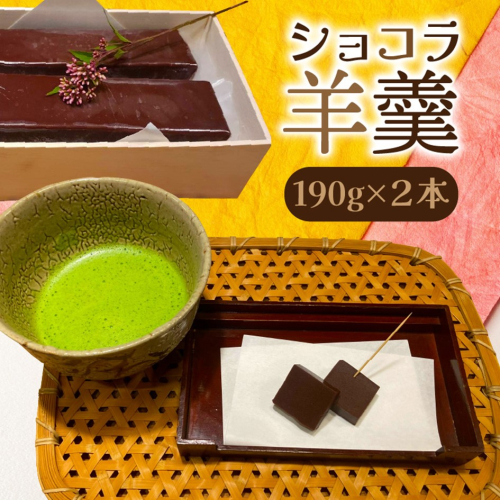 ショコラ羊羹 2本 チョコレート ようかん お茶うけ スイーツ デザート おやつ お菓子_2307R-2 2222533 - 大分県国東市