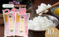 【令和7年産先行予約】特別栽培米つや姫 白米 10kg（5kg×2袋）　山形県鶴岡市産　出羽弥兵衛 株式会社