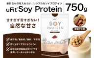 uFit Soy Protein 750g[黒糖きなこ][プロテイン たんぱく質 アスリート 運動 健康 ドリンク 飲料 体づくり フレーバー 黒糖 きなこ]