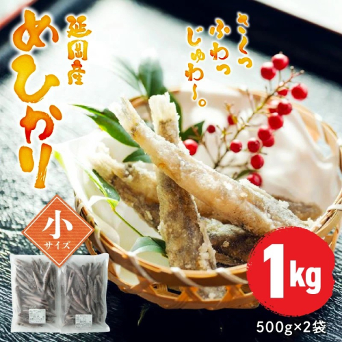 延岡産めひかり無頭小サイズ500g×2袋 N0184-YA2268 2223572 - 宮崎県延岡市