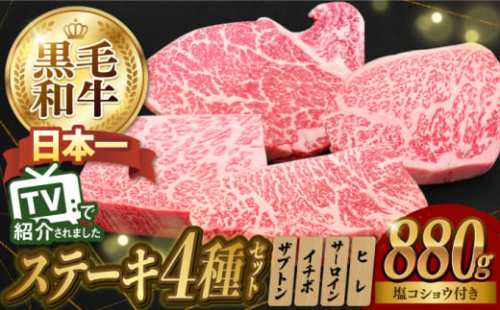 4種ステーキ食べ比べ 110g×8枚 880g A5ランク 長崎和牛 ヒレ サーロイン ザブトン ( 肩ロース ) イチボ 【肉のあいかわ】[NA40] 肉 牛肉 赤身 ステーキ ヒレステーキ サーロインステーキ ロース