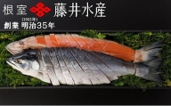 A-42007 ＜鮭匠ふじい＞紅鮭新巻鮭1.2kg