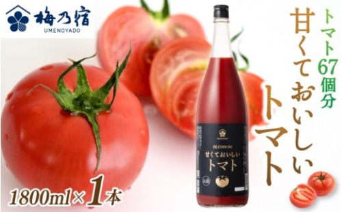 梅乃宿 甘くておいしいトマト １８００ｍｌ／ 国産 とまと トマト 果肉 リキュール お酒 健康 香料・着色料・安定剤不使用【umyd040】 2225716 - 奈良県葛城市